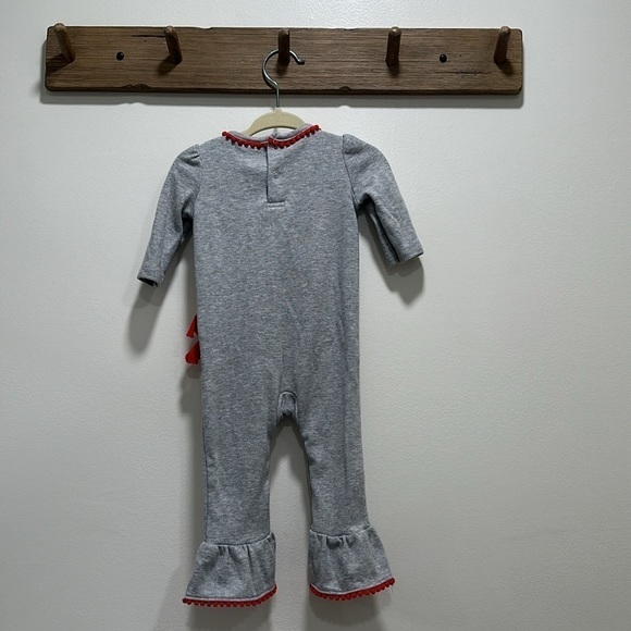 Gigil Rudolph Ruffle Girls Romper One Piece Outfit Christmas Holiday 3 months - Picture 5 of 8